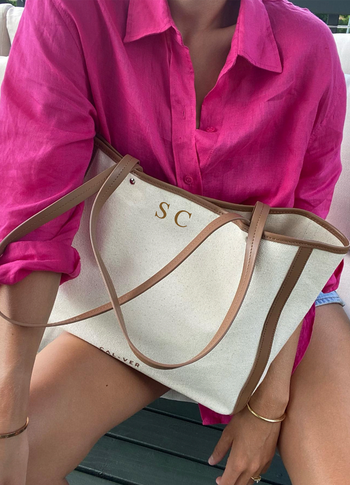 The Personalised OXFORD Tote - Tan