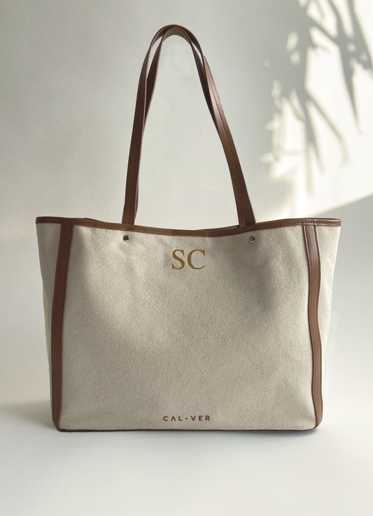 The Personalised OXFORD Tote - Tan